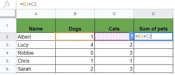 Expand Function Without ARRAYFORMULA Function in Google Sheets