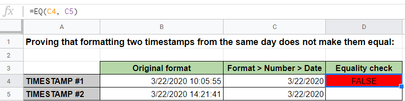 How to Extract Date from Timestamp in Google Sheets