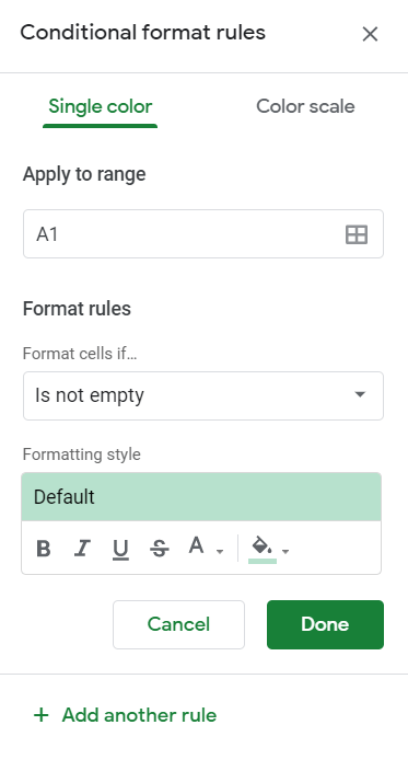 Highlight the Max Value in a Row in Google Sheets