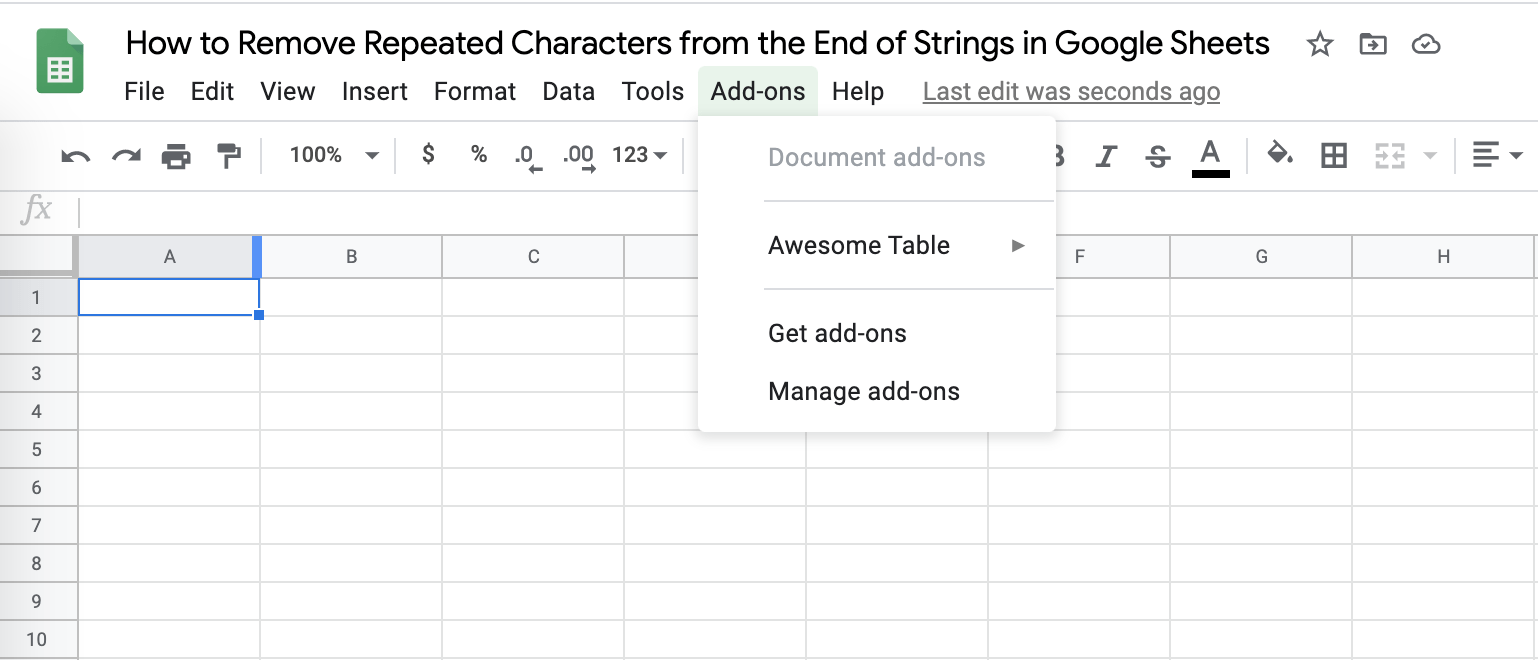 How to Remove Extra Characters from Strings in Google Sheets