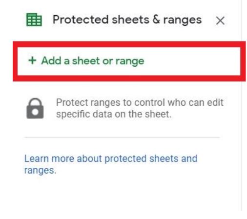 Protected sheets & ranges