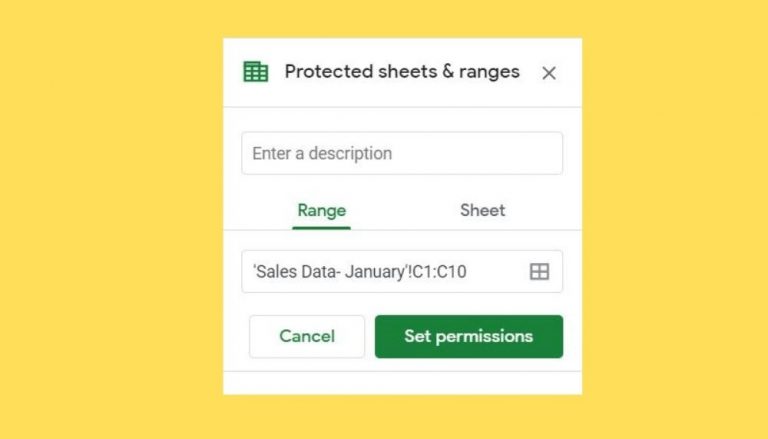 How to Protect a Range of Cells in Google Sheets Sheetaki