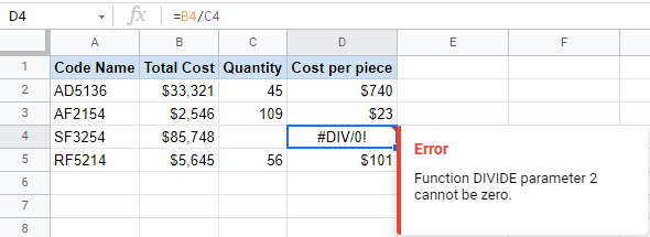 #DIV/0! Error in Google Sheets? Here's The Fix!