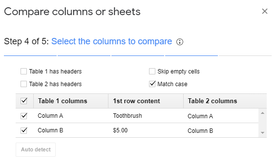 How to Compare Two Sheets in Google Sheets