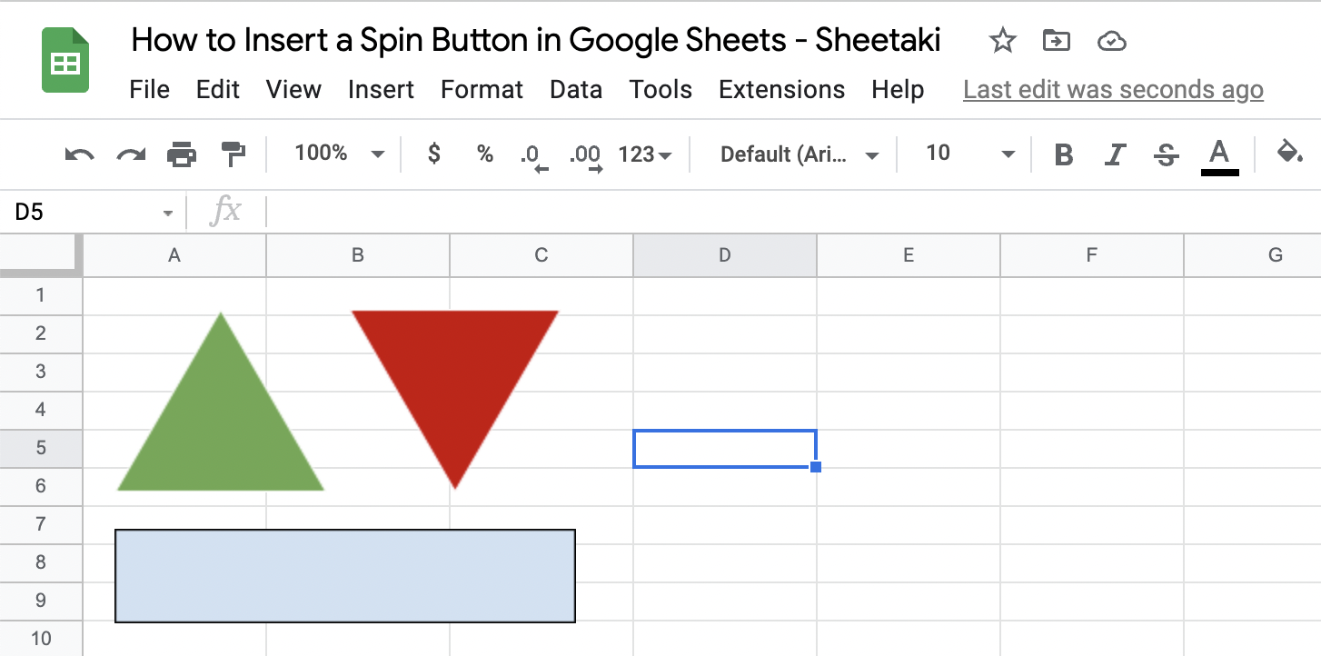 Spin Button and Scroll Bar shapes