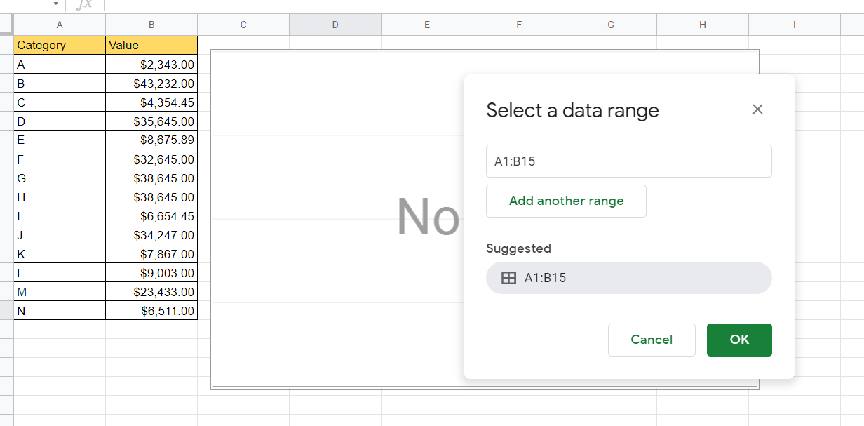 Select area to get dataset