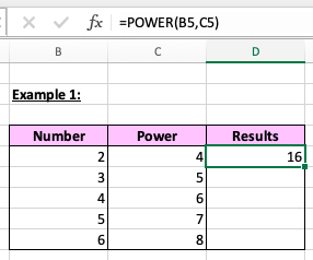 How to Do Exponential Calculations to a Range of Cells in Excel