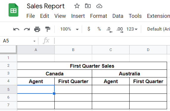 Importing data from another sheet