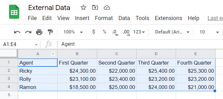 link multiple spreadsheets in google sheets
