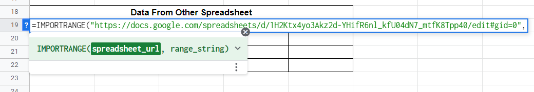 link multiple spreadsheets in google sheets