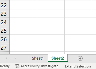 Entering the Extend Selection mode to select non-adjacent cells in Excel