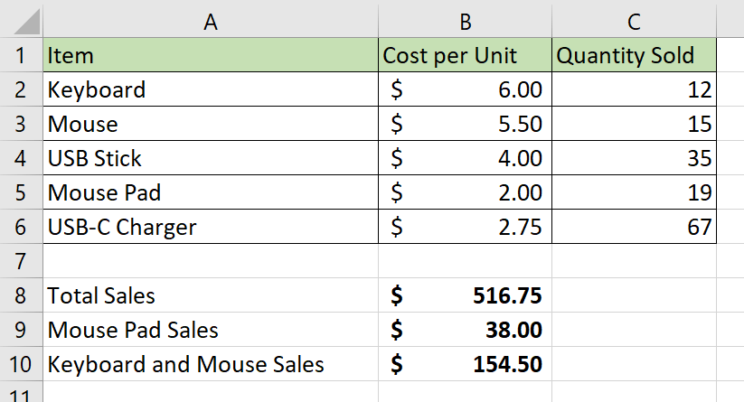 using OR logic with SUMPRODUCT function in Excel