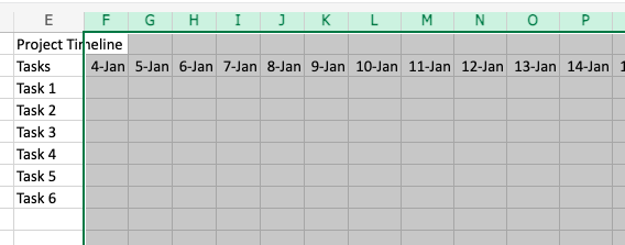 How to Create a Project Timeline in Excel 