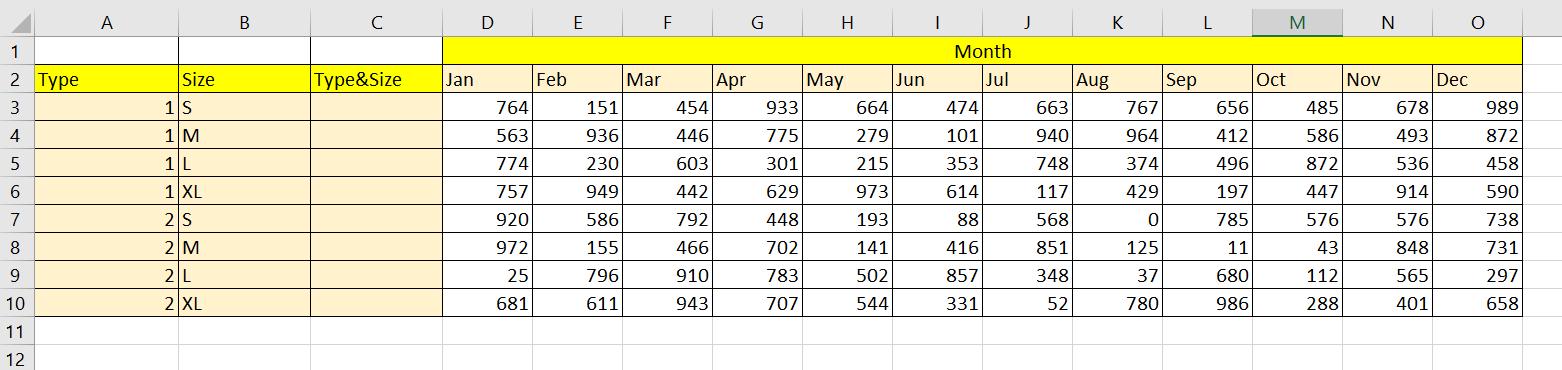 Add a new helper column that concatenates column A and column B