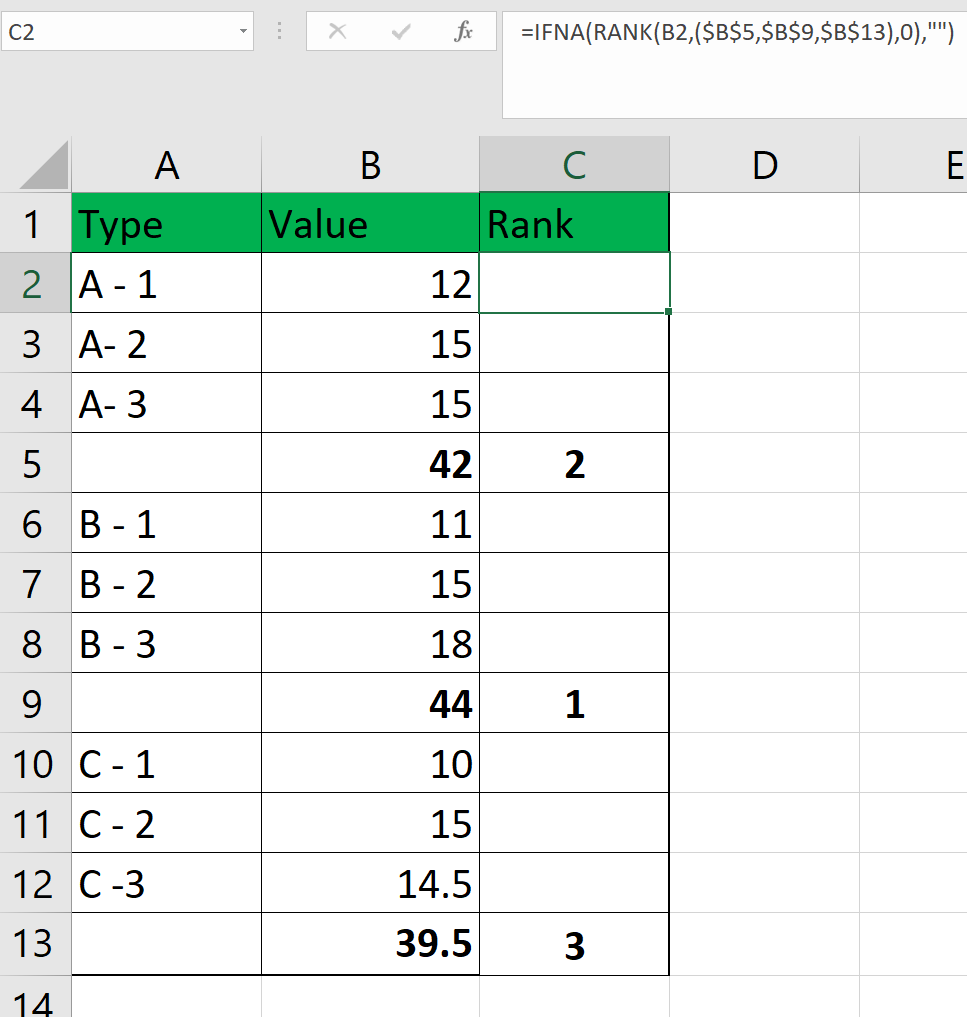 use IFNA function